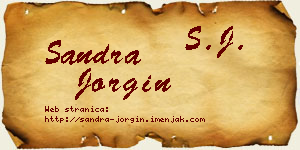 Sandra Jorgin vizit kartica